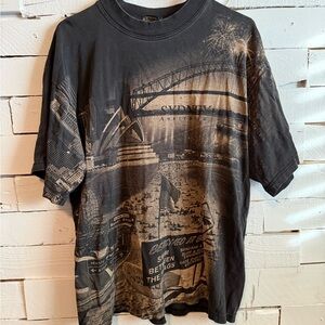 Planet Earth Sydney Skyline Graphic Tee - Black